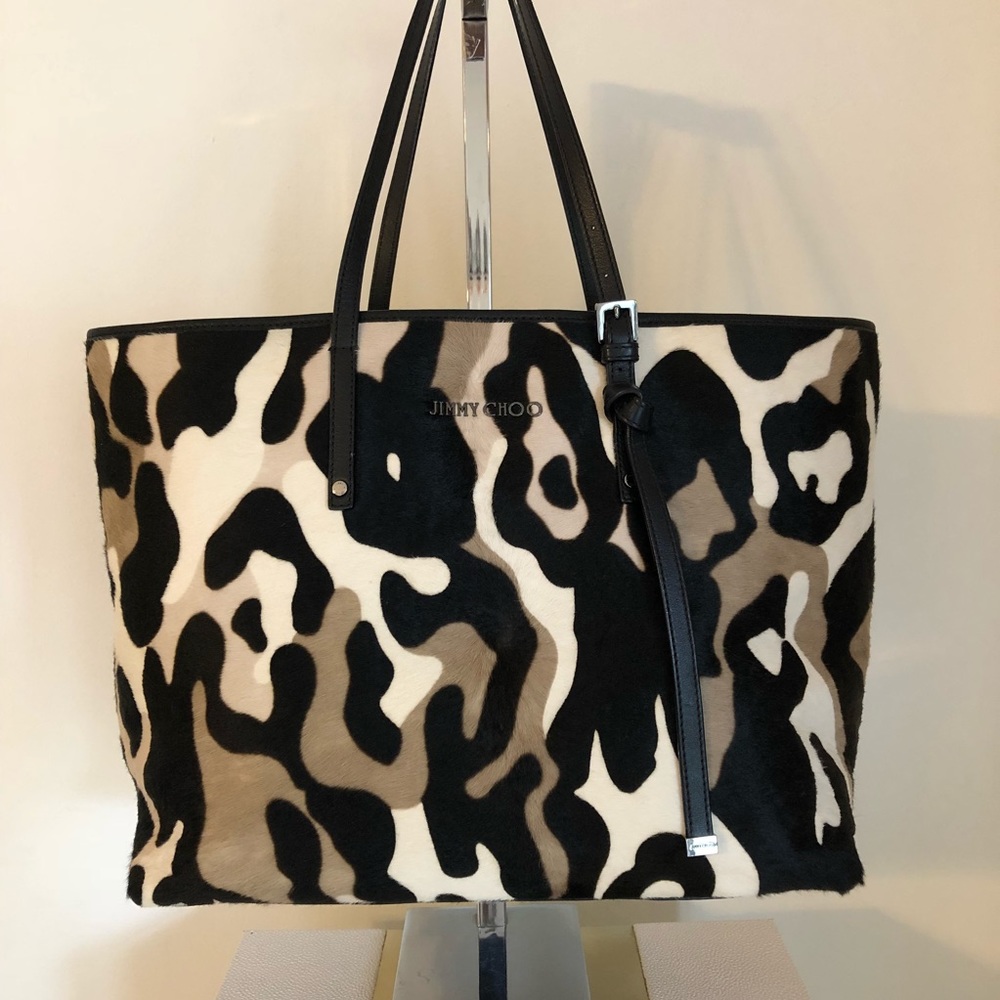 100% AUTHENTIC JIMMY CHOO Calf Hair Tote